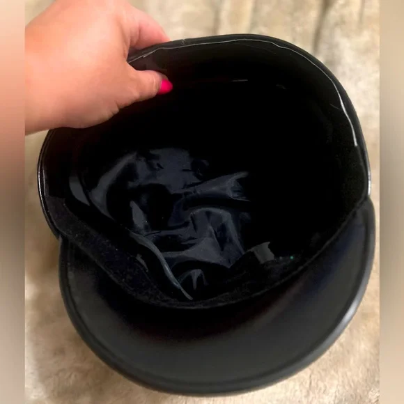 Police Hat Costume Halloween, adult size hat, for men or women, police officer - Picture 2 of 5